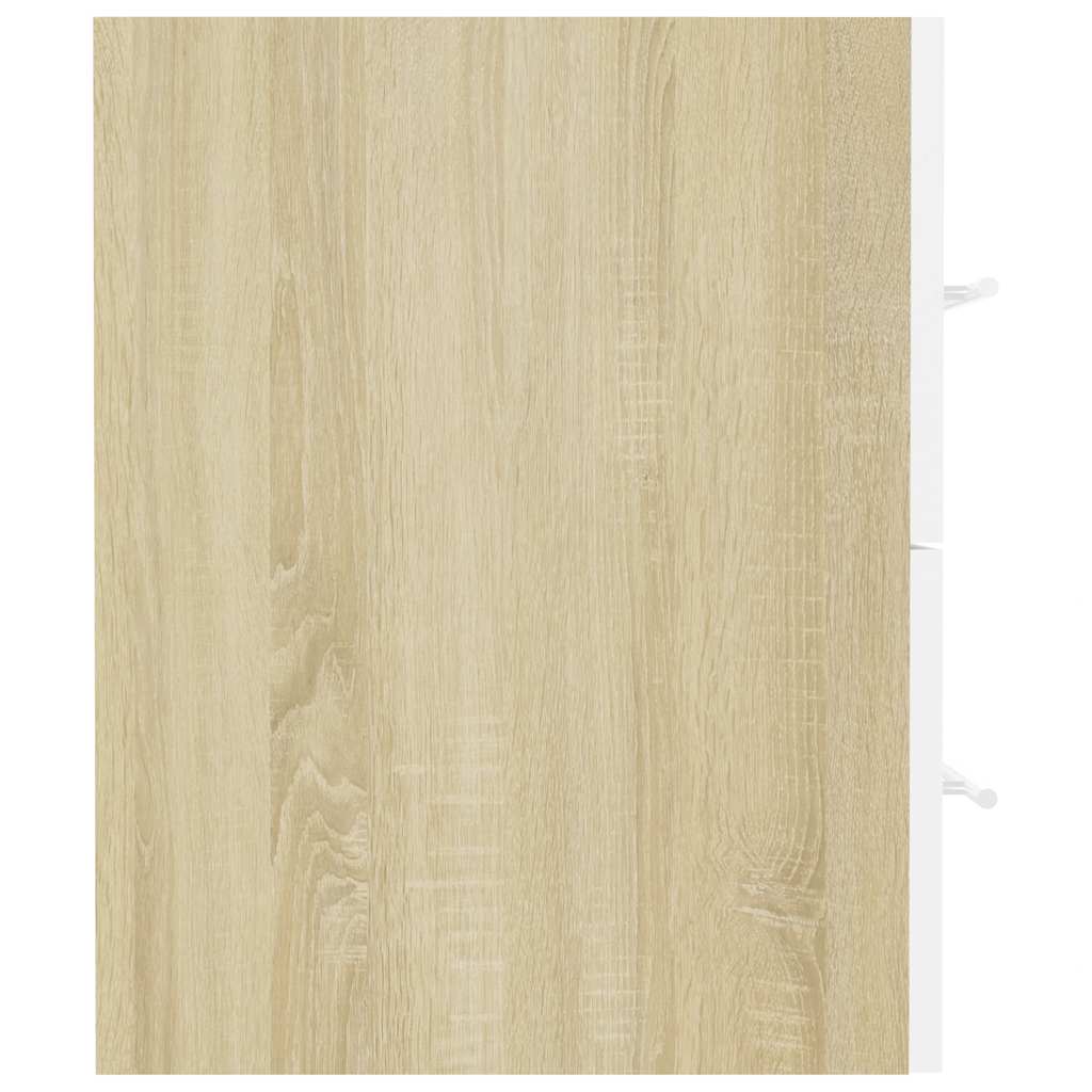 2 pcs conj. móveis casa de banho contraplacado cinza brilhante