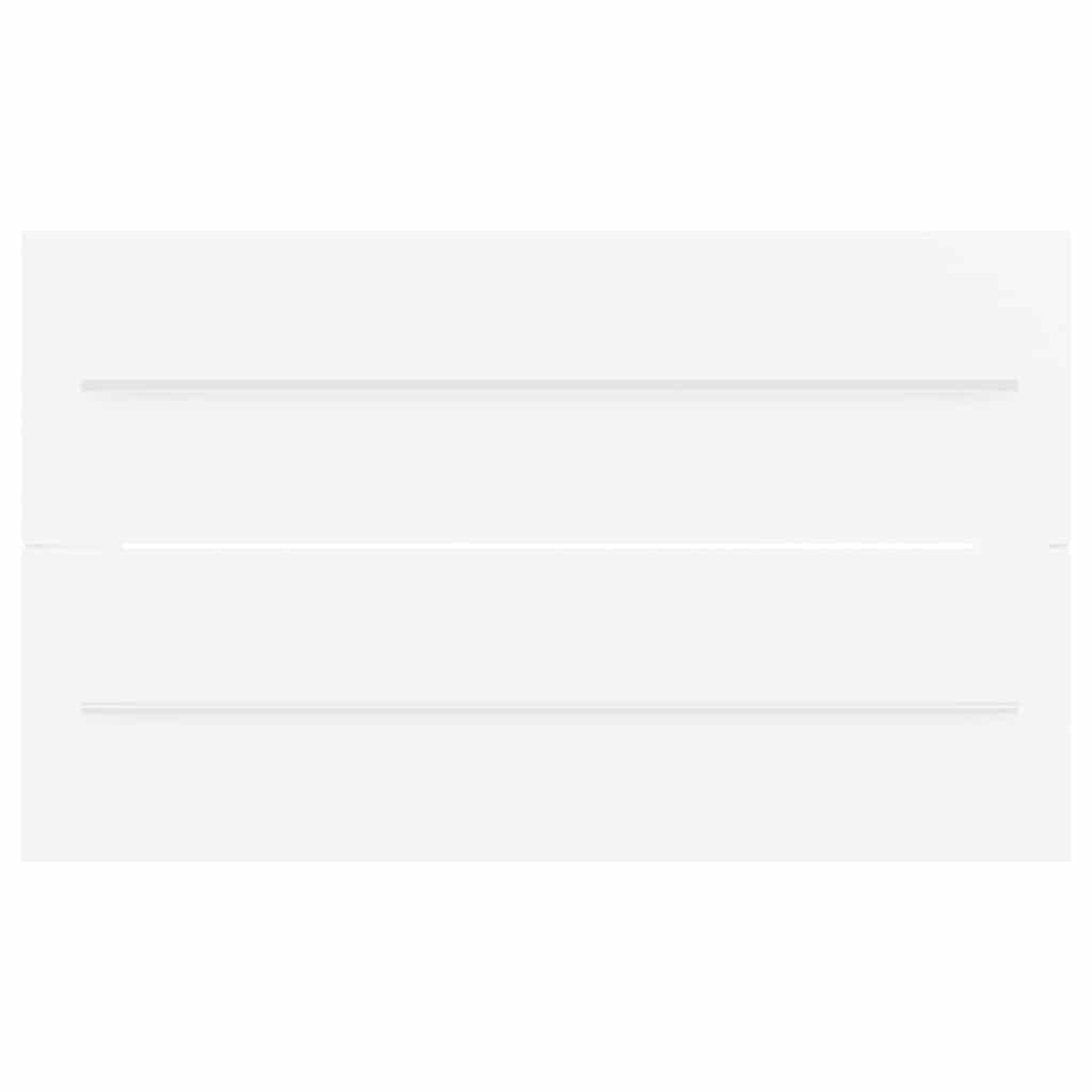 2 pcs conj. móveis casa de banho contraplacado cinza brilhante