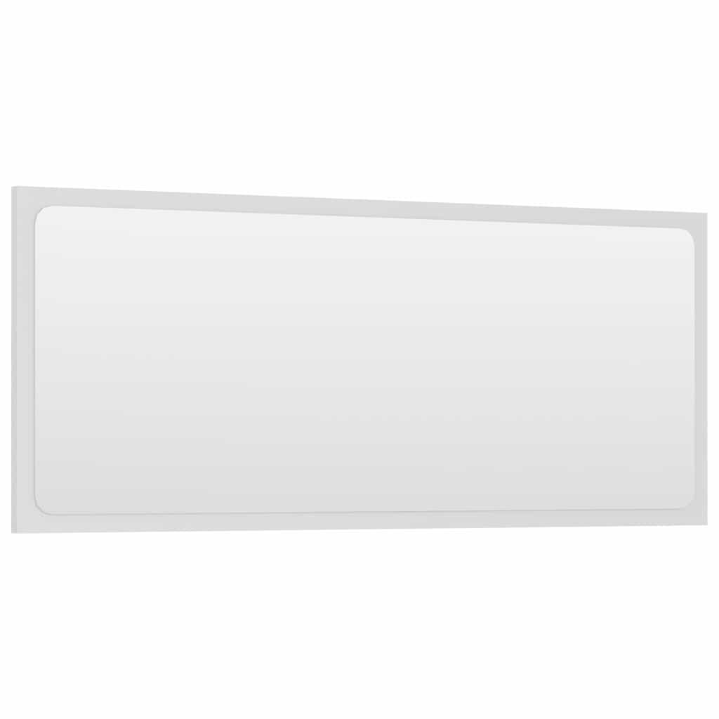 2 pcs conj. móveis casa de banho contraplacado cinza brilhante