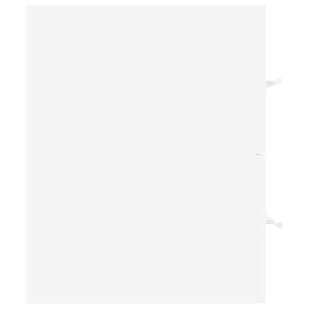 2 pcs conj. móveis casa de banho contraplacado cinza brilhante