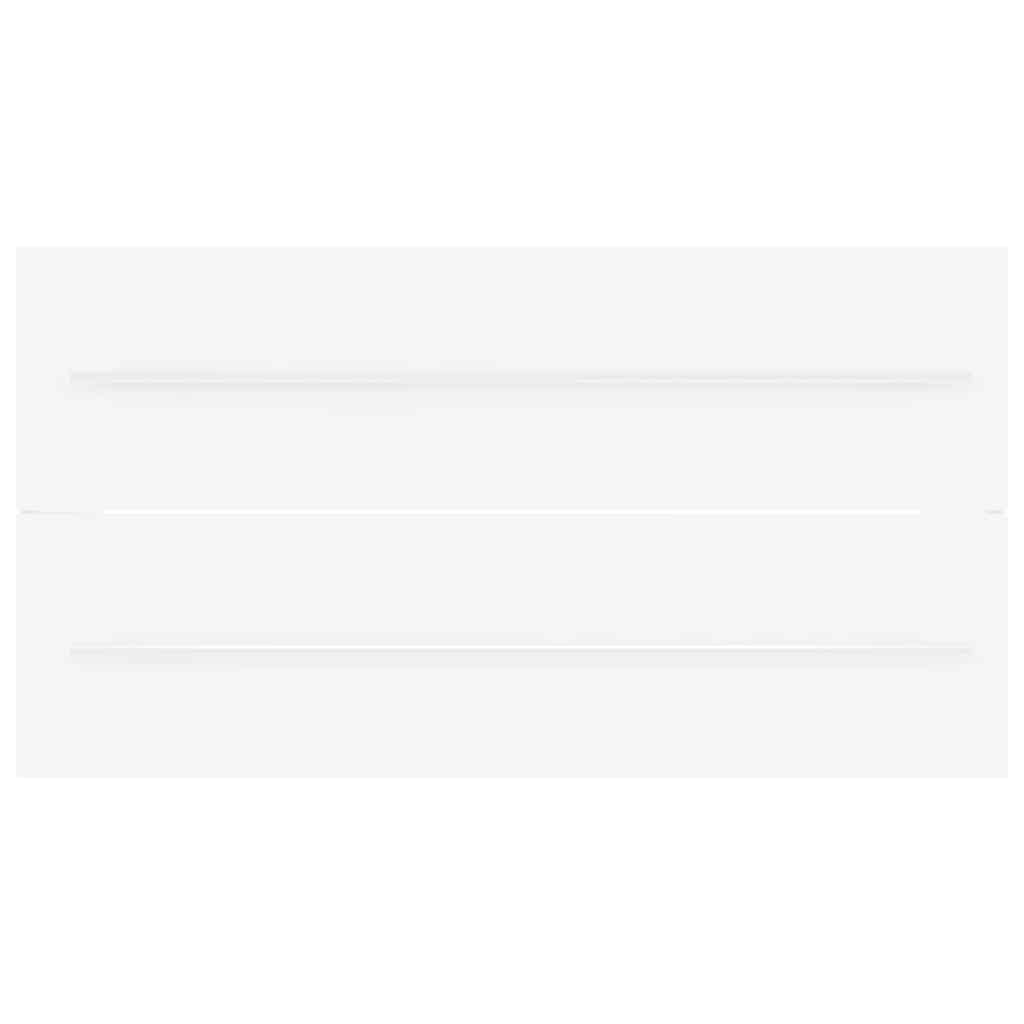 2 pcs conj. móveis casa de banho contraplacado cinza brilhante