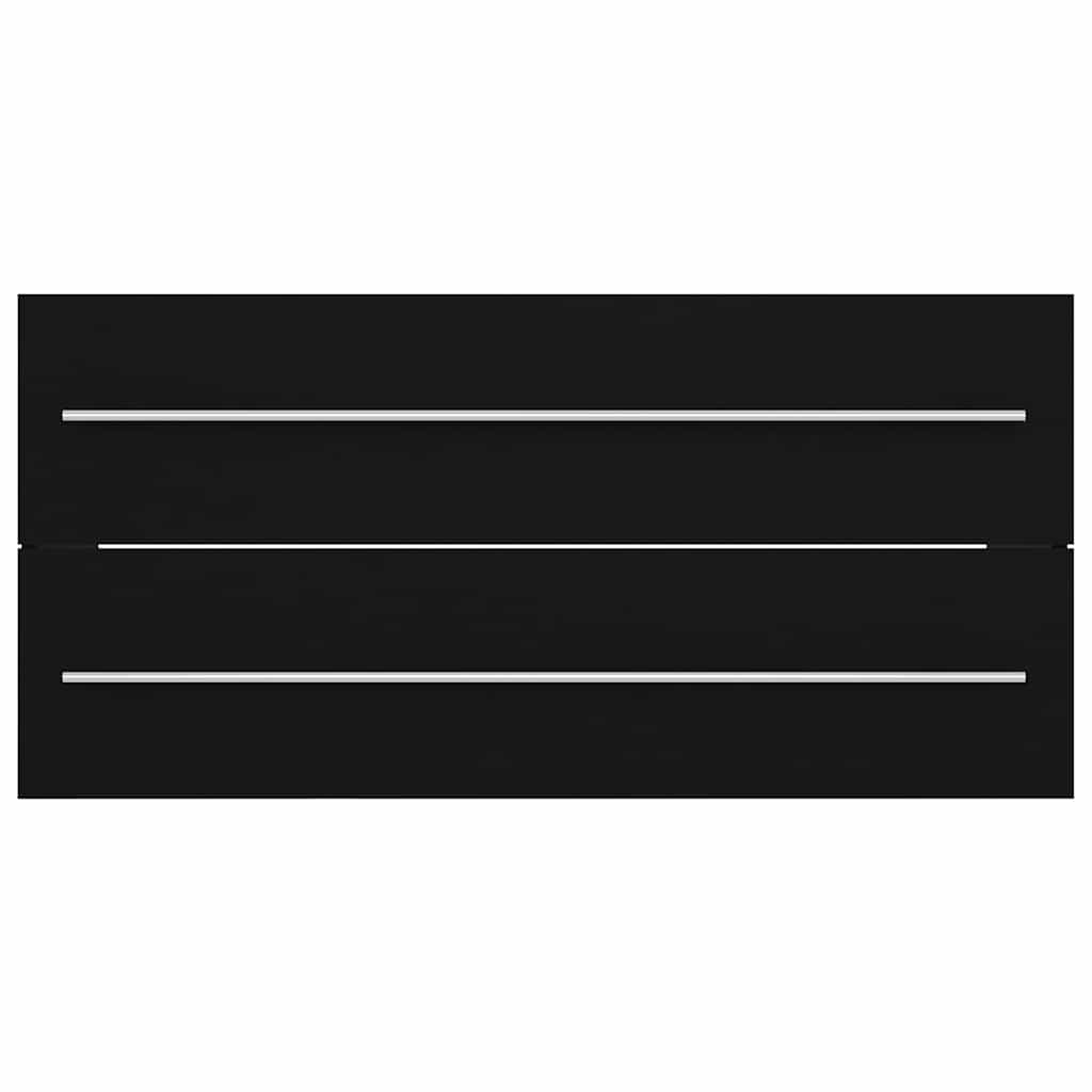 2 pcs conj. móveis casa banho derivados madeira branco/carvalho