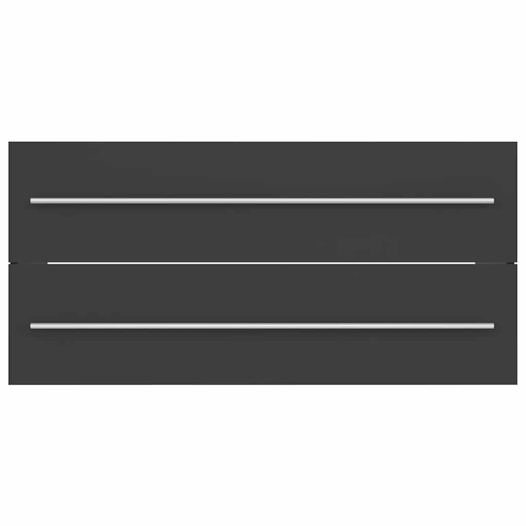 2 pcs conj. móveis casa banho derivados madeira branco/carvalho