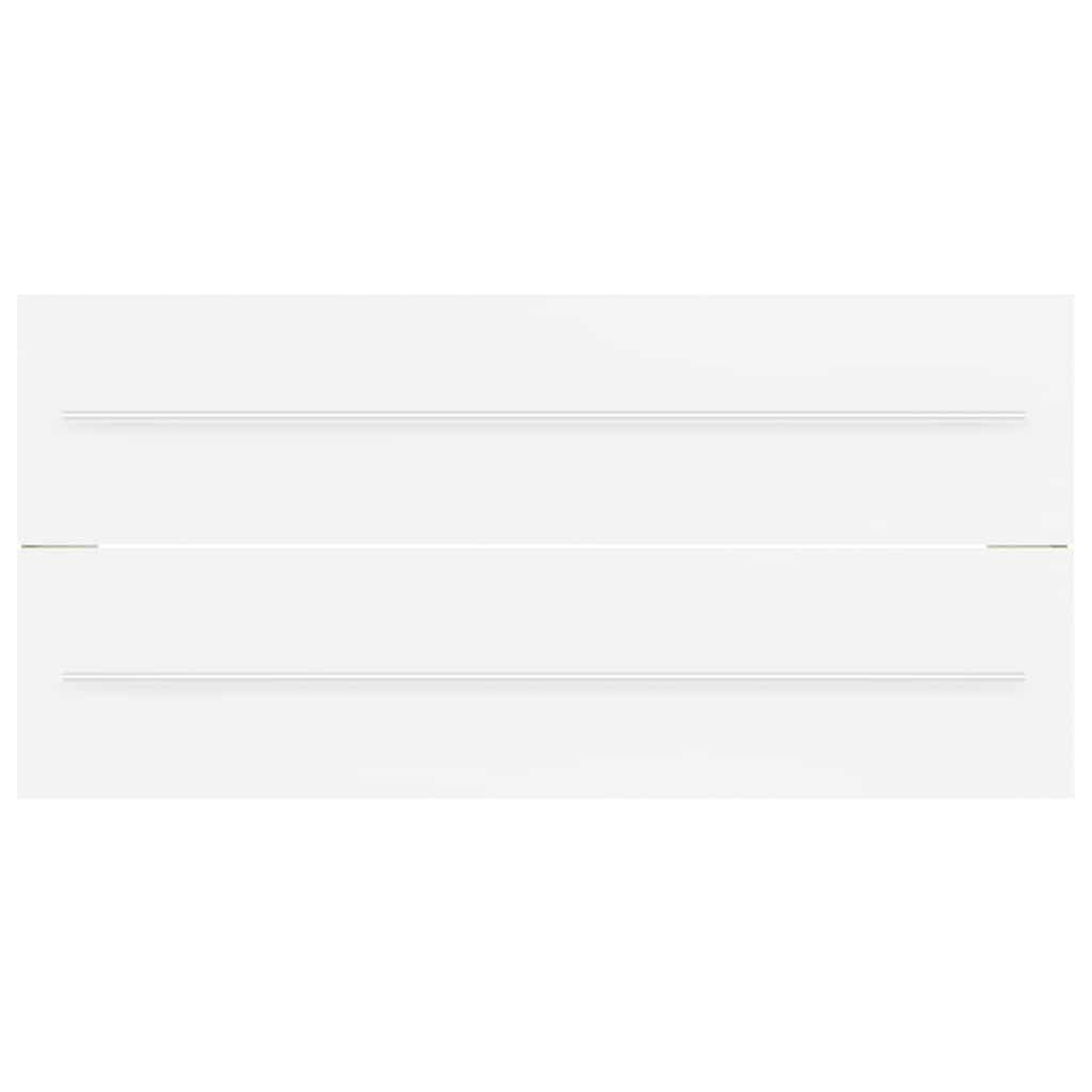 2 pcs conj. móveis casa banho derivados madeira branco/carvalho