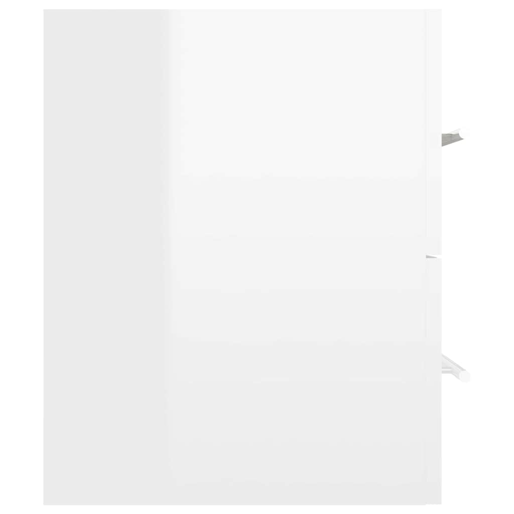 2 pcs conj. móveis casa banho derivados madeira branco/carvalho