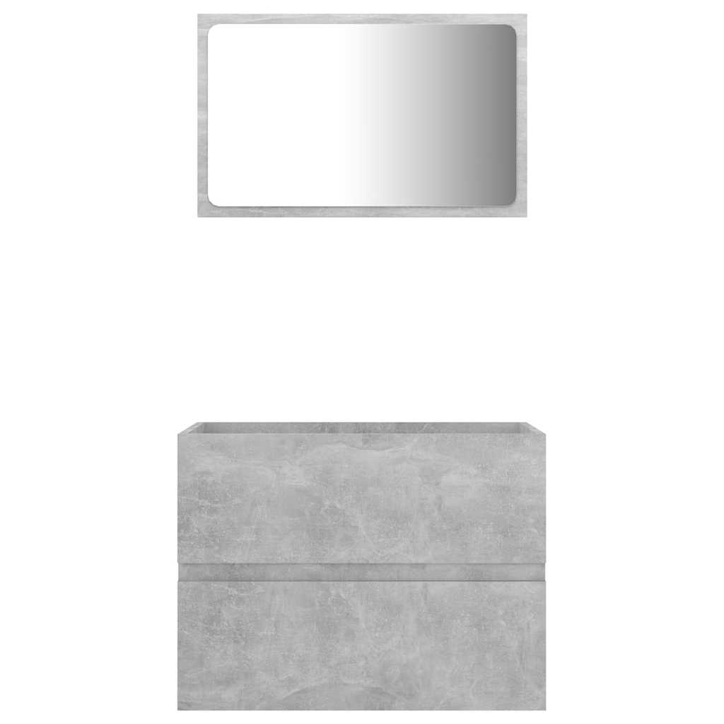 2 pcs conjunto de móveis de casa de banho contraplacado branco