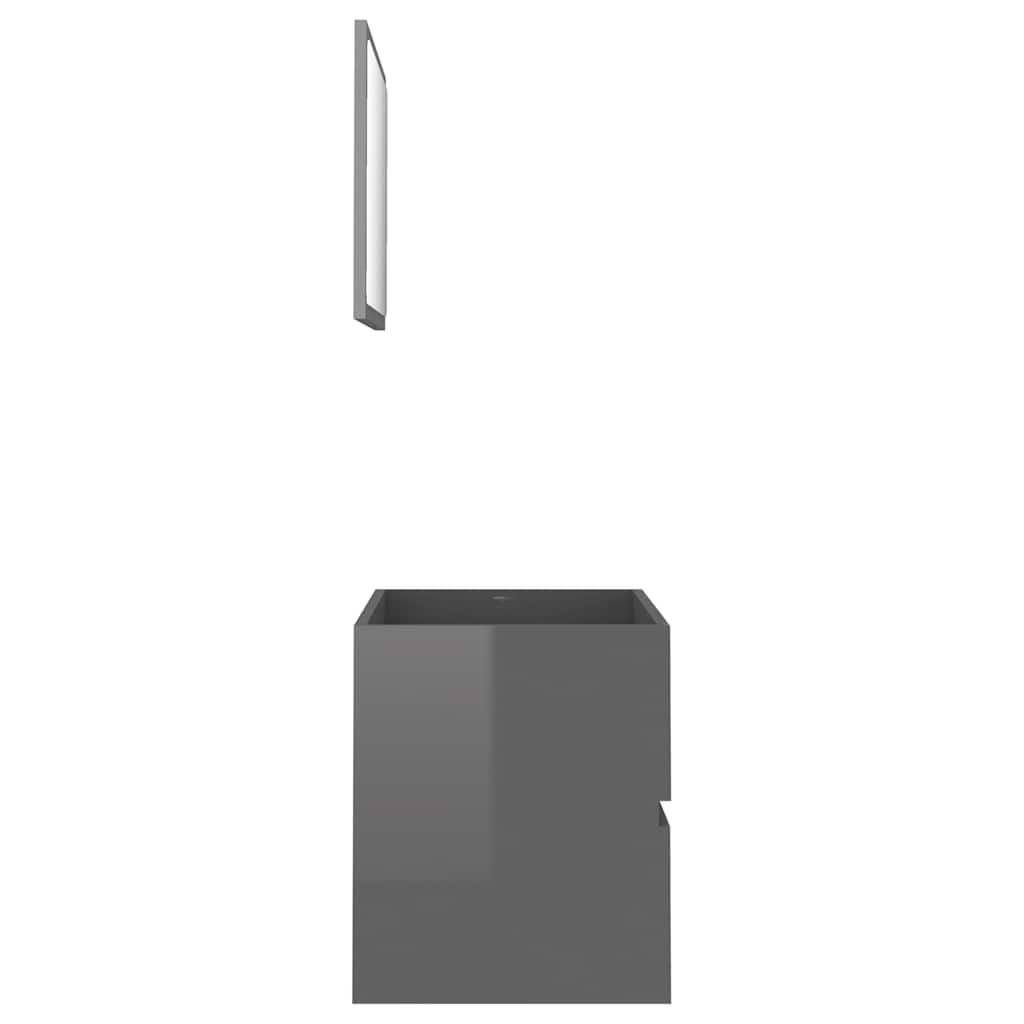 2 pcs conjunto de móveis de casa de banho contraplacado branco