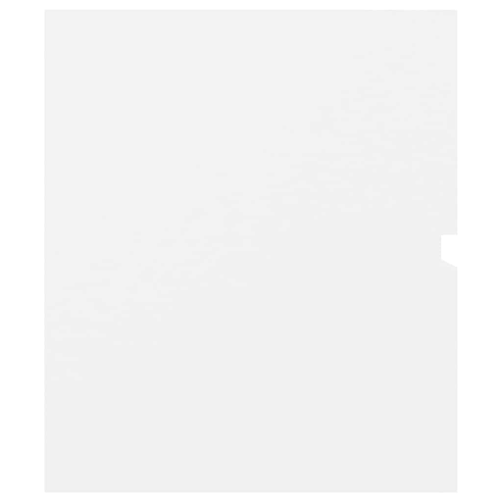 2 pcs conjunto de móveis de casa de banho contraplacado branco