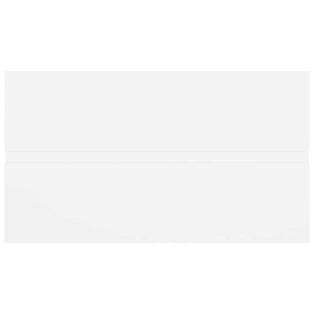 2 pcs conjunto de móveis de casa de banho contraplacado branco