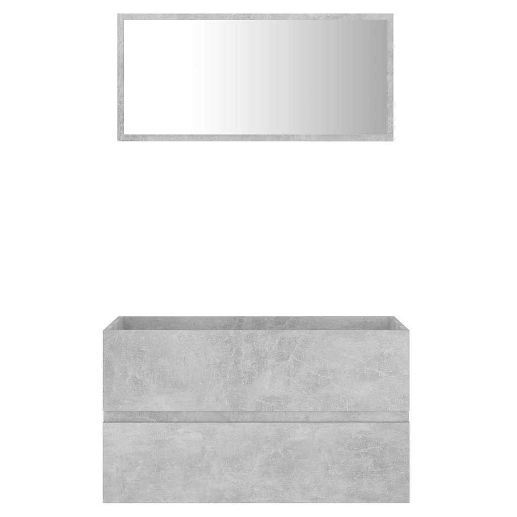 2 pcs conjunto de móveis de casa de banho contraplacado branco