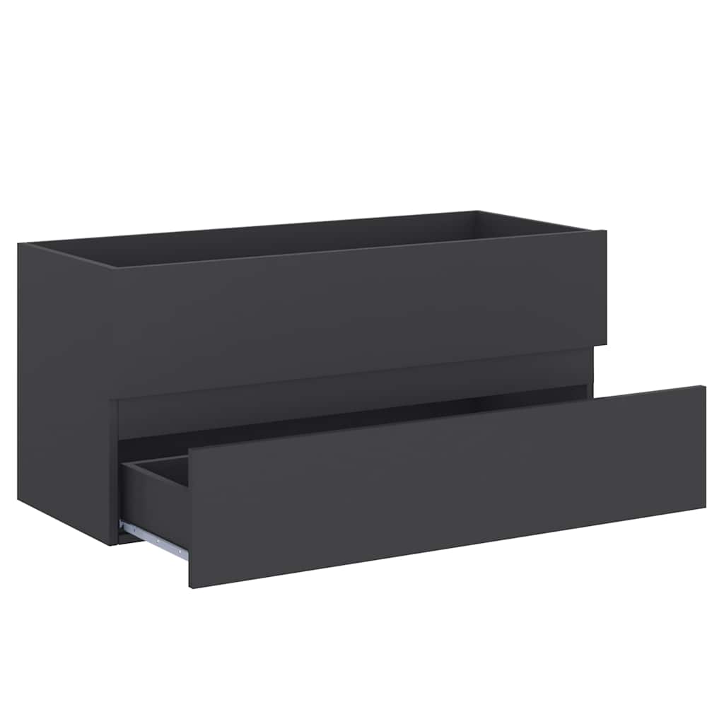 2 pcs conjunto de móveis de casa de banho contraplacado branco