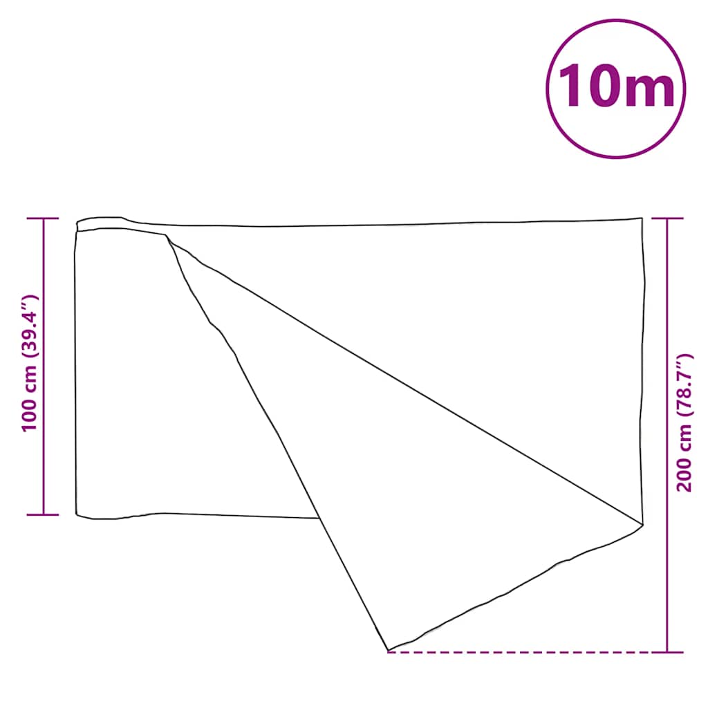 Rede de ocultação p/ privacidade PEAD 195 g/m² 2x10 m antracite