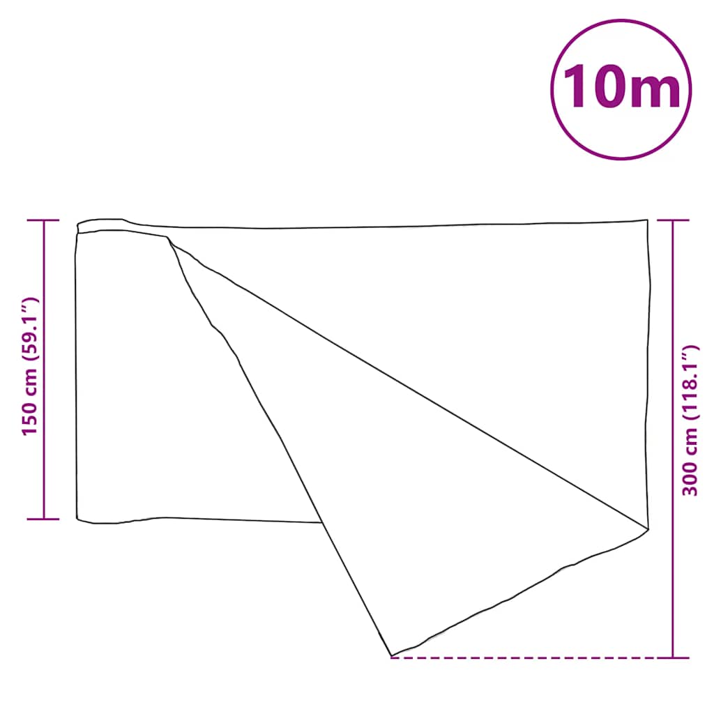 Rede de ocultação p/ privacidade PEAD 195 g/m² 2x10 m antracite
