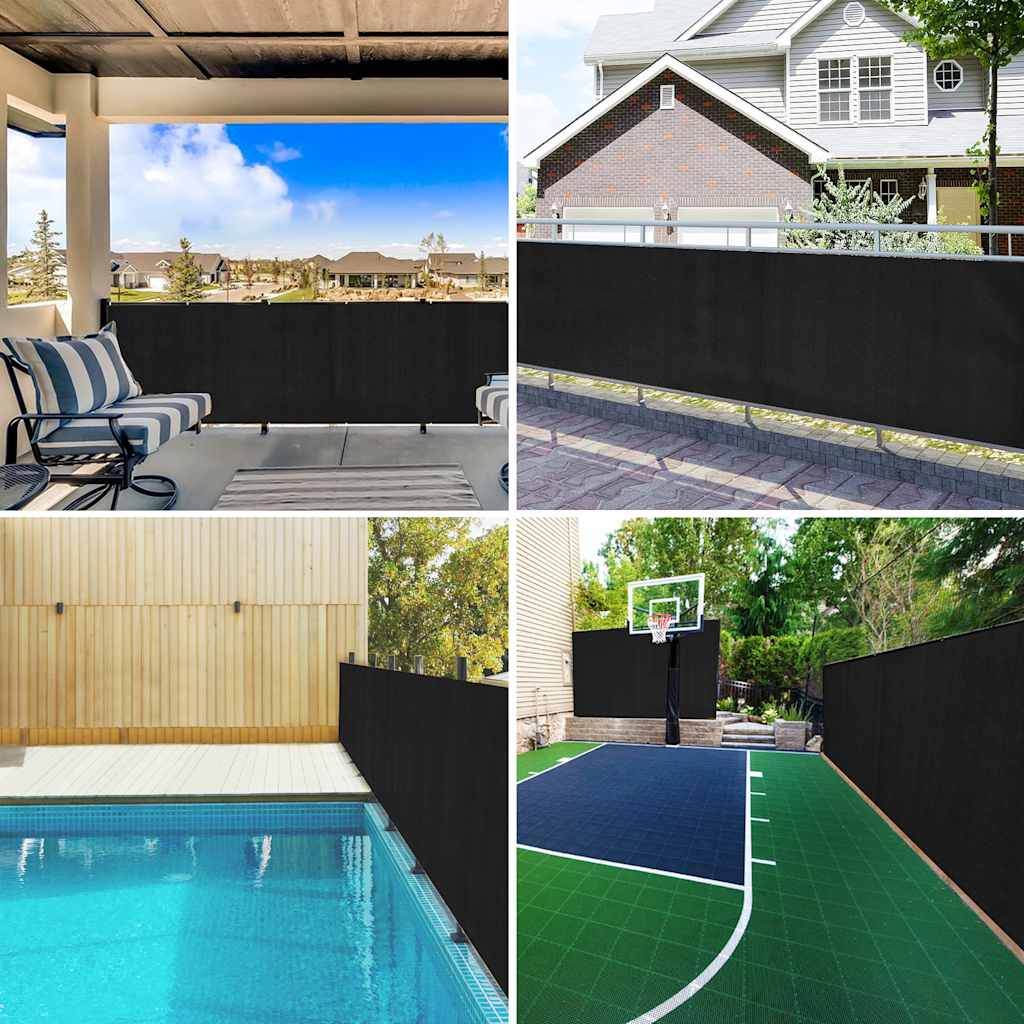 Rede de ocultação para privacidade PEAD 195 g/m² 1,8x10 m preto