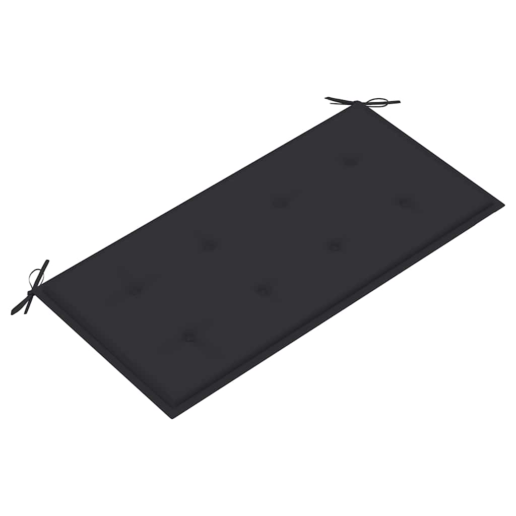 Banco de jardim c/ almofadão antracite 112 cm teca maciça