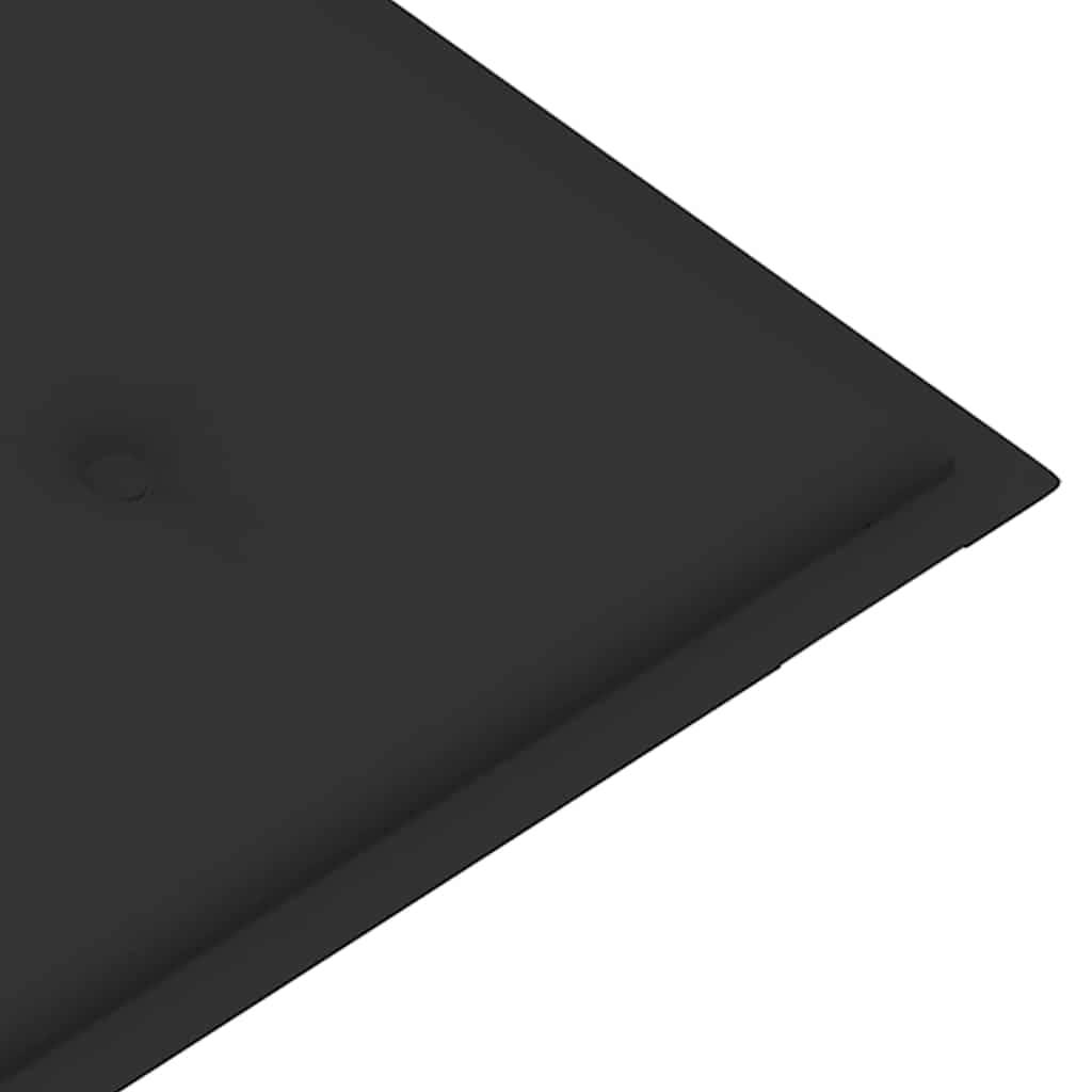 Banco de jardim c/ almofadão antracite 112 cm teca maciça