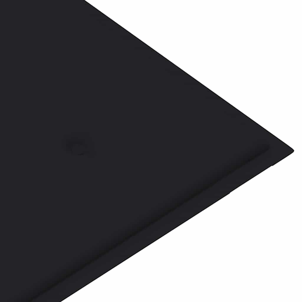 Banco de jardim c/ almofadão antracite 112 cm teca maciça