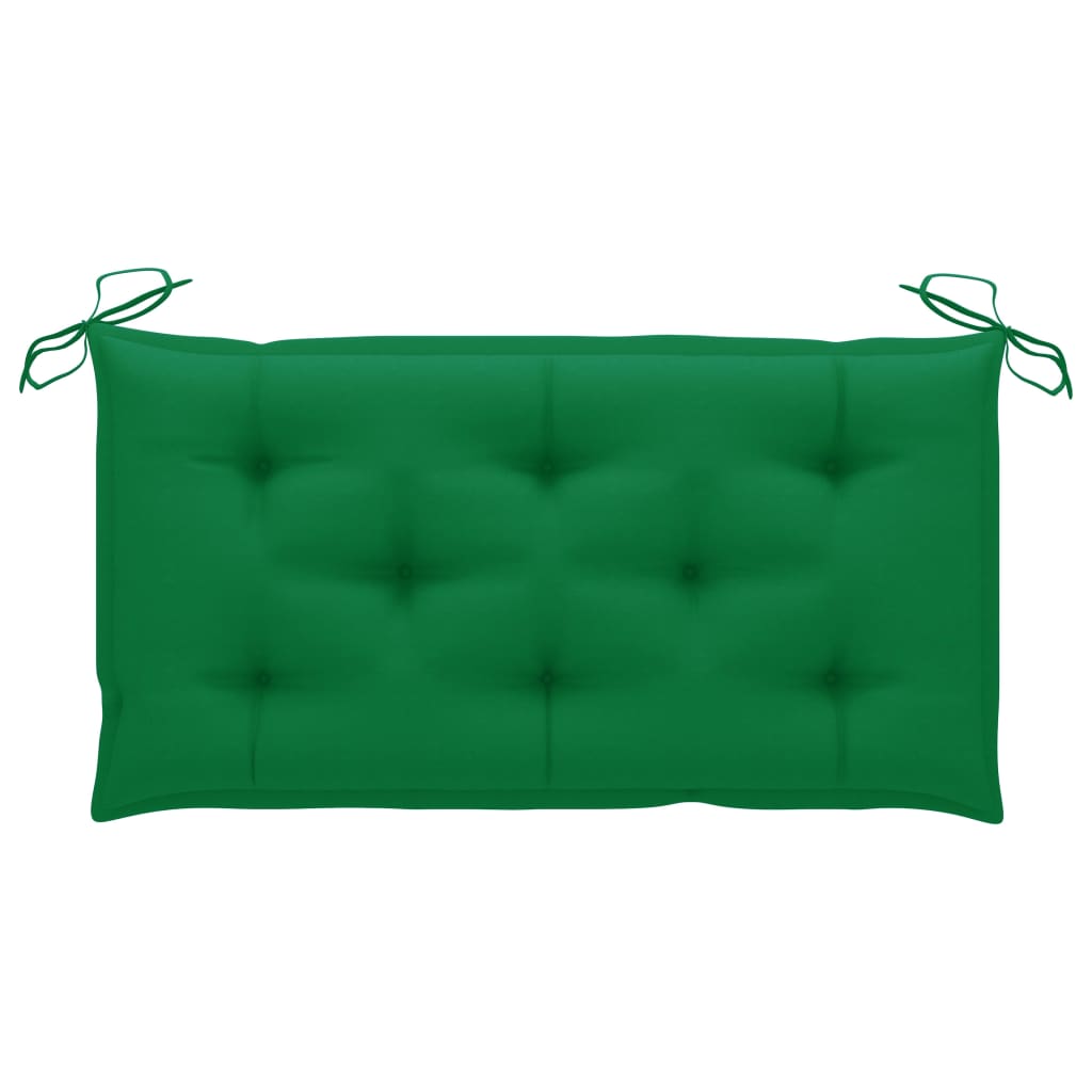 Banco de jardim c/ almofadão antracite 112 cm teca maciça