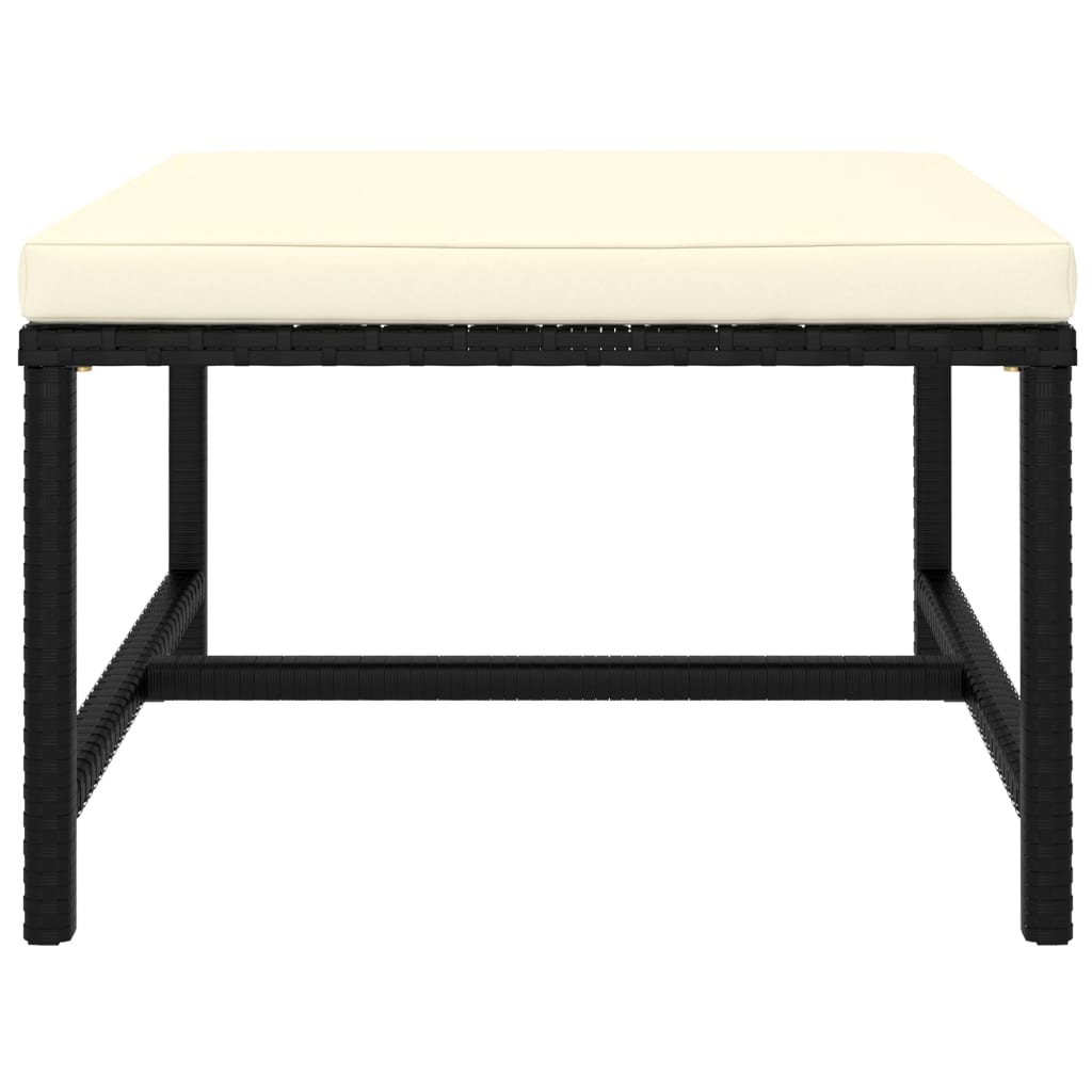 12 pcs conjunto lounge de jardim c/ almofadões vime PE cinzento