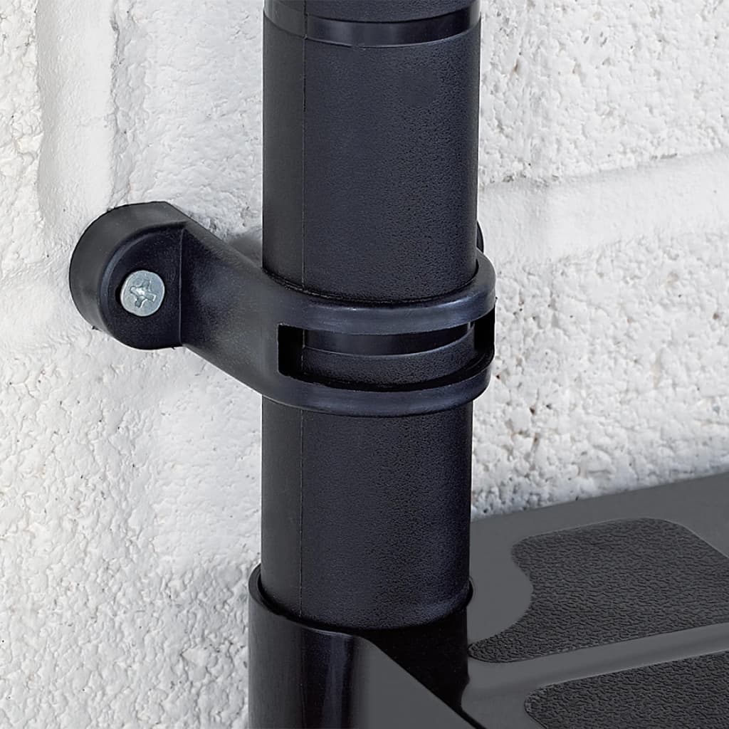 Unidade com 4 prateleiras 183x30,5x130 cm plástico preto