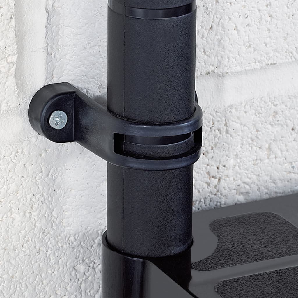 Unidade com 4 prateleiras 183x30,5x130 cm plástico preto