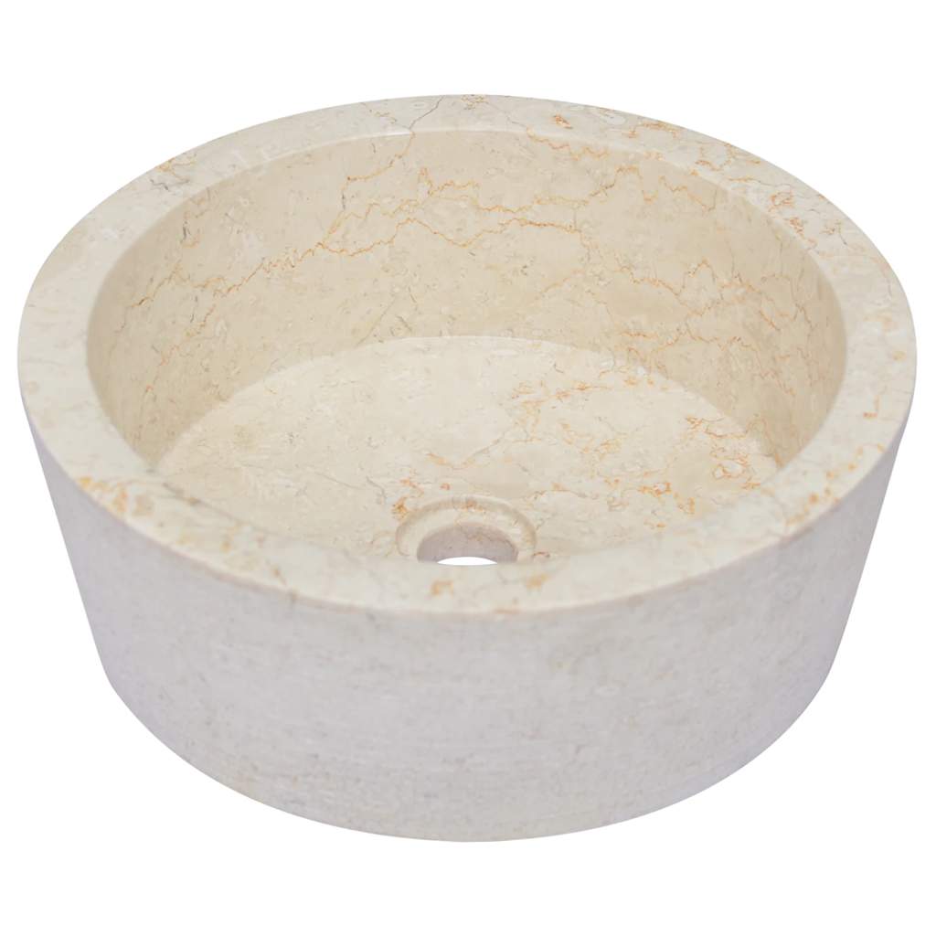 Lavatório Ø40x15 mármore cor creme