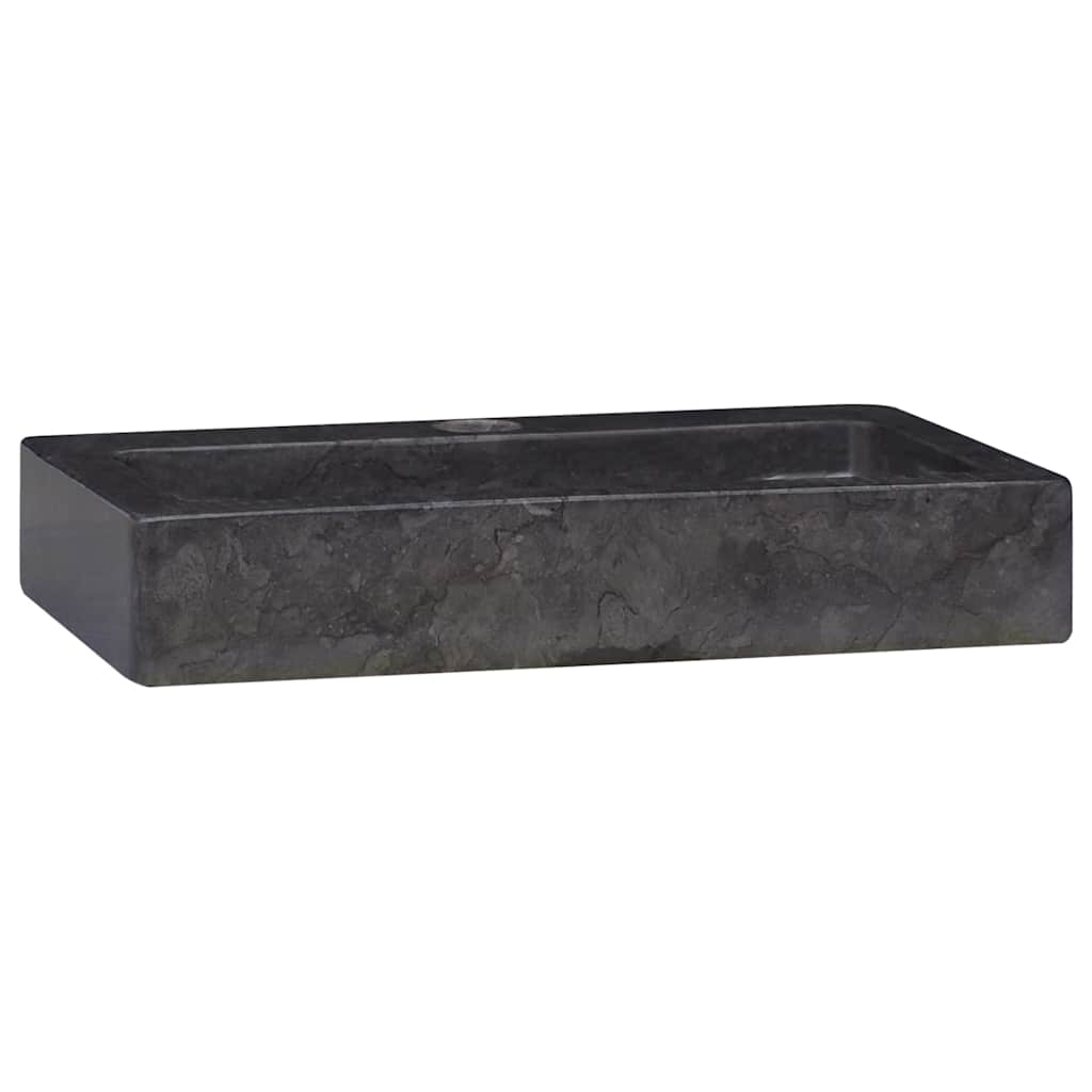 Lavatório de parede 38x24x6,5 cm mármore preto