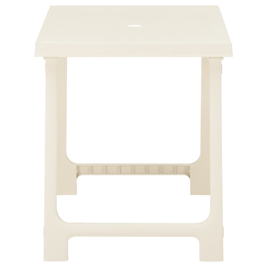 3 pcs conjunto de bistrô dobrável plástico branco