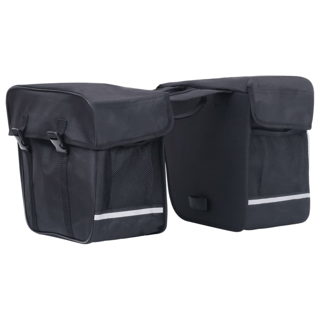 Alforge duplo para bicicleta impermeável 35 L preto