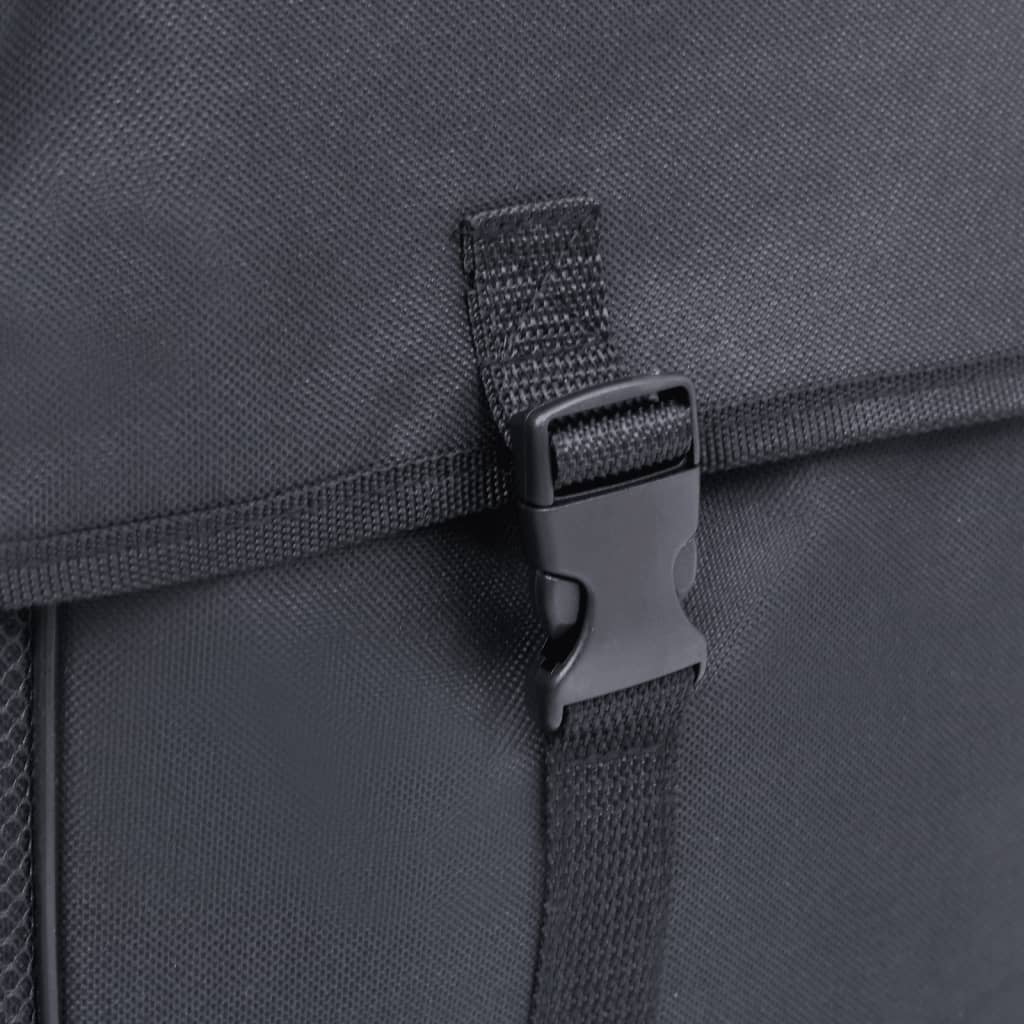 Alforge duplo para bicicleta impermeável 35 L preto