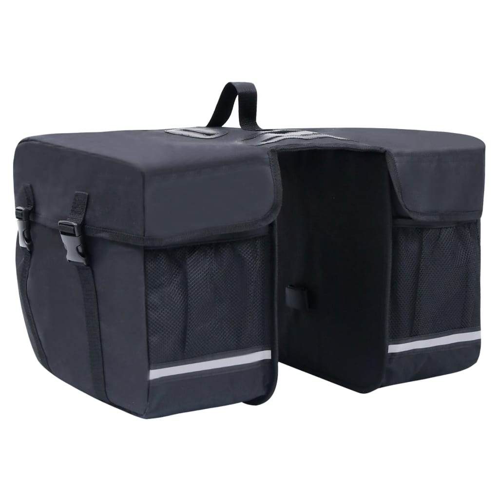 Alforge duplo para bicicleta impermeável 35 L preto