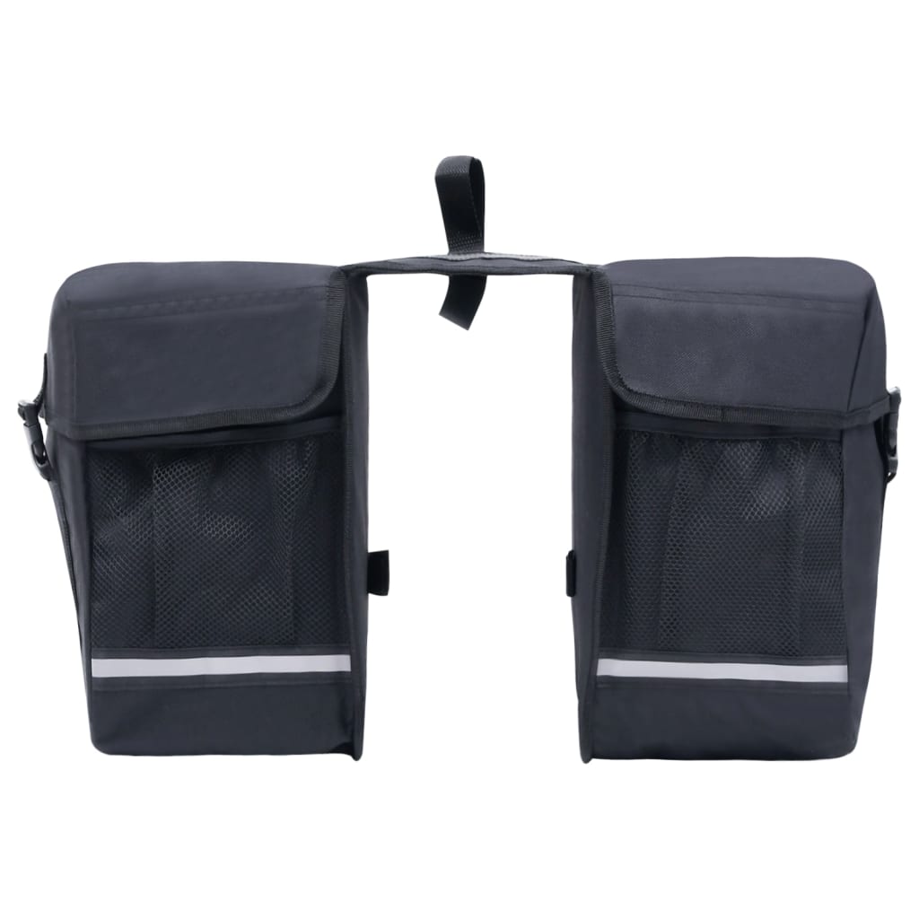 Alforge duplo para bicicleta impermeável 35 L preto