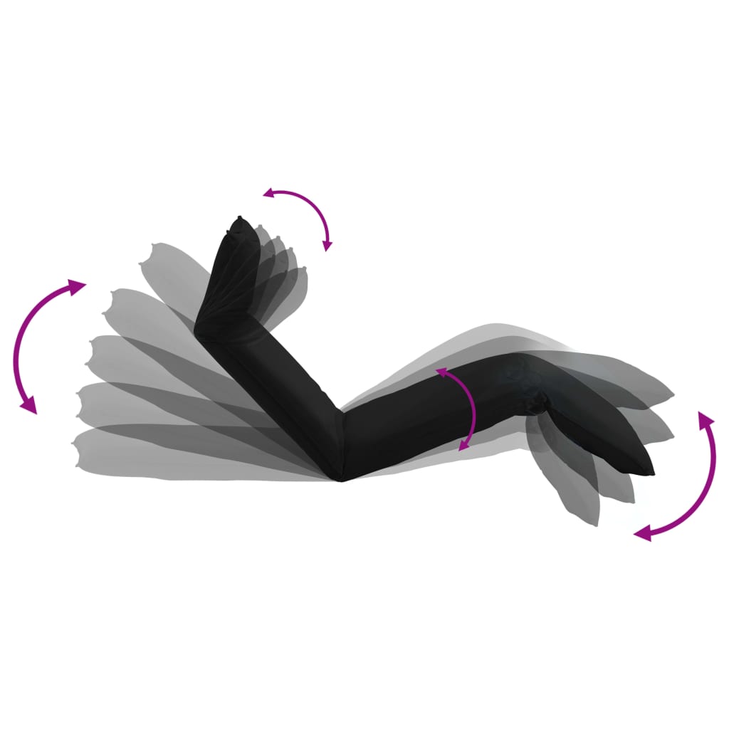 Espreguiçadeira dobrável tecido oxford preto