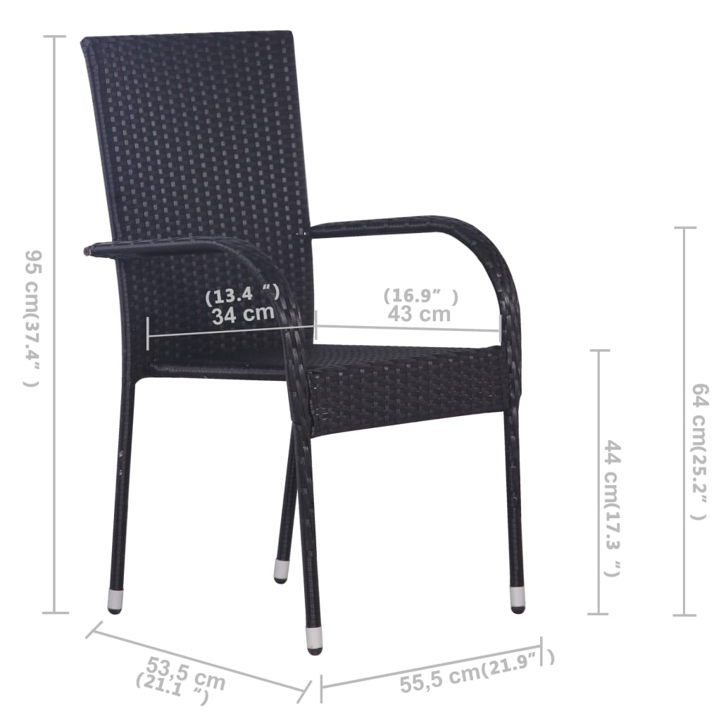 7 pcs conjunto de jantar para jardim cinzento