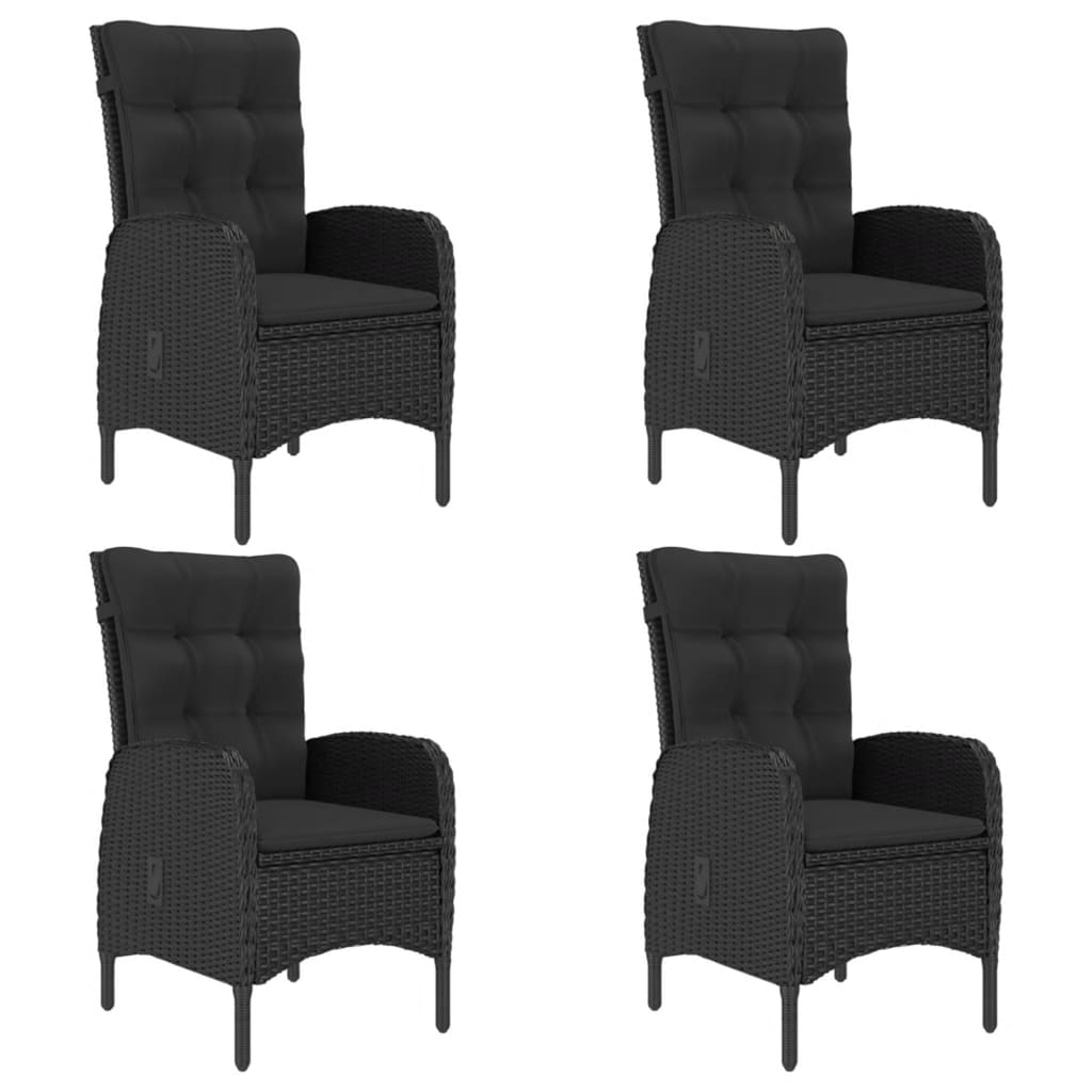 5 pcs conjunto de jantar para jardim cinzento