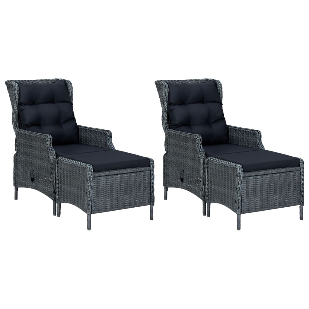 7 pcs conjunto de jantar para jardim cinzento-claro