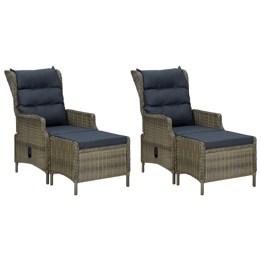 7 pcs conjunto de jantar para jardim cinzento-claro