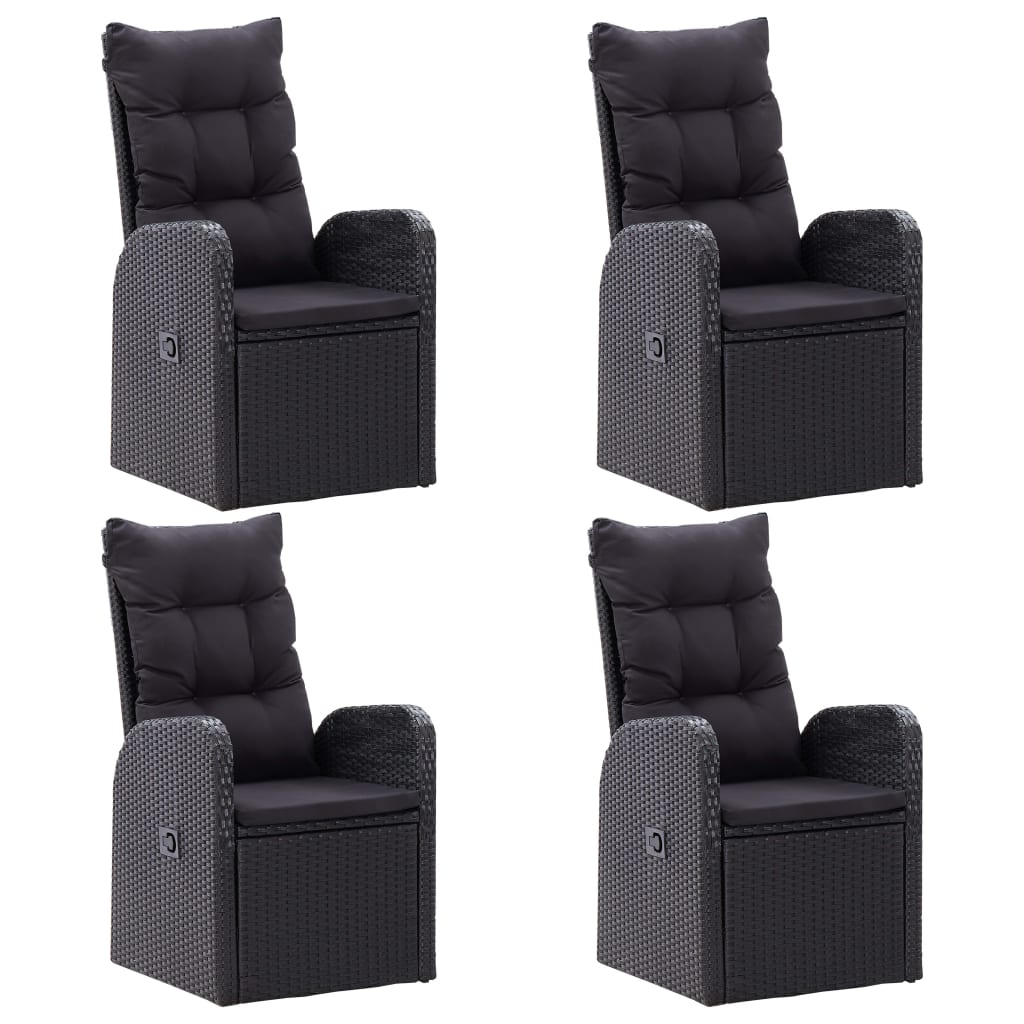 7 pcs conjunto de jantar de jardim cinzento