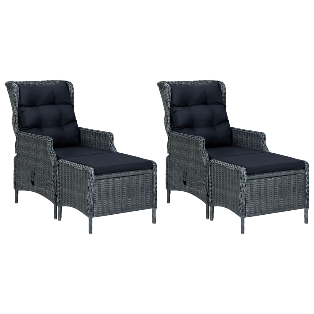 7 pcs conjunto de jantar para jardim cinzento-claro