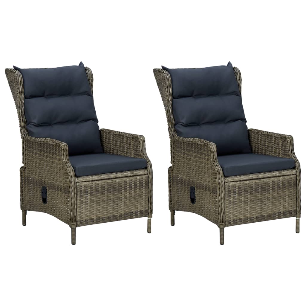 7 pcs conjunto de jantar para jardim cinzento-claro