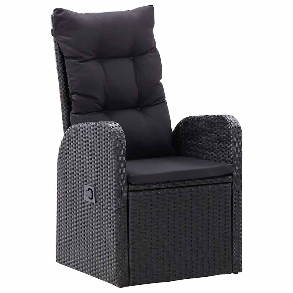 7 pcs conjunto de jantar de jardim cinzento