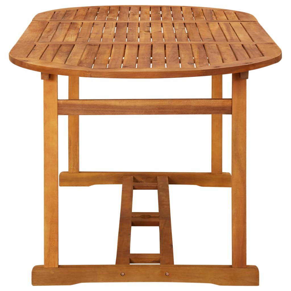 Mesa de jantar p/ jardim 180x90x75 cm madeira de acácia maciça