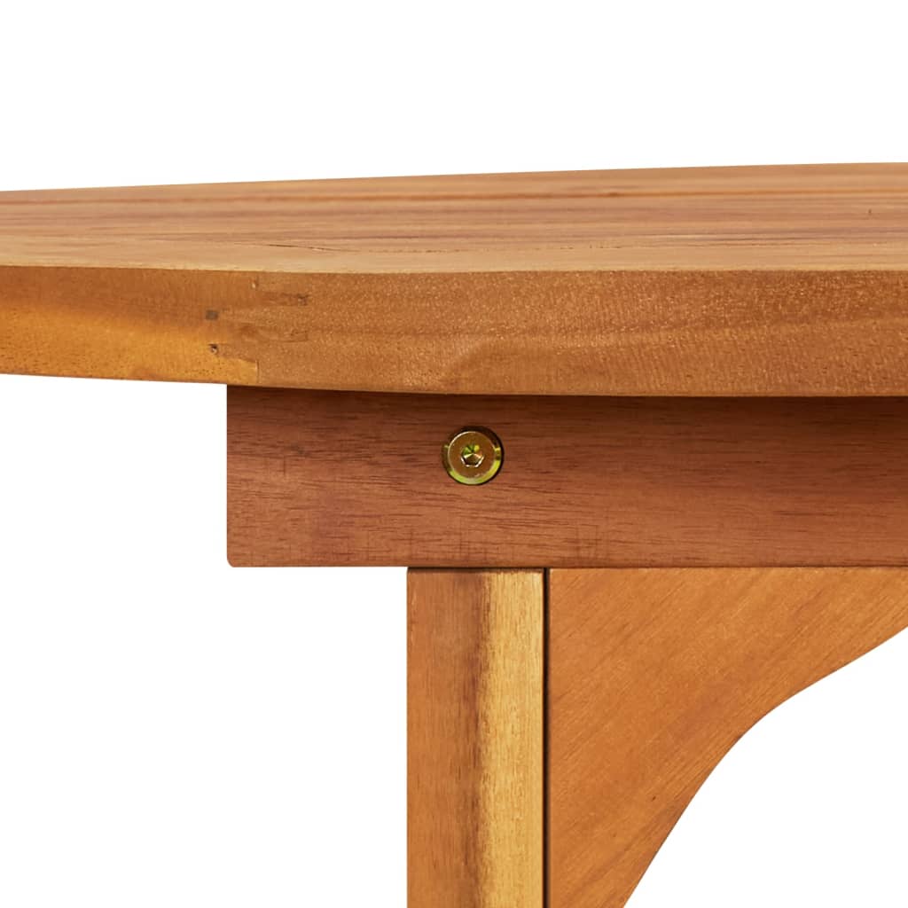 Mesa de jantar p/ jardim 180x90x75 cm madeira de acácia maciça