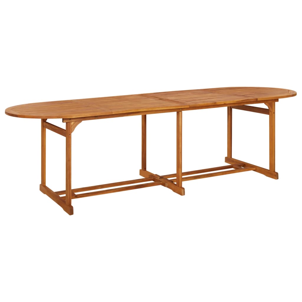 Mesa de jantar p/ jardim 280x90x75 cm madeira de acácia maciça