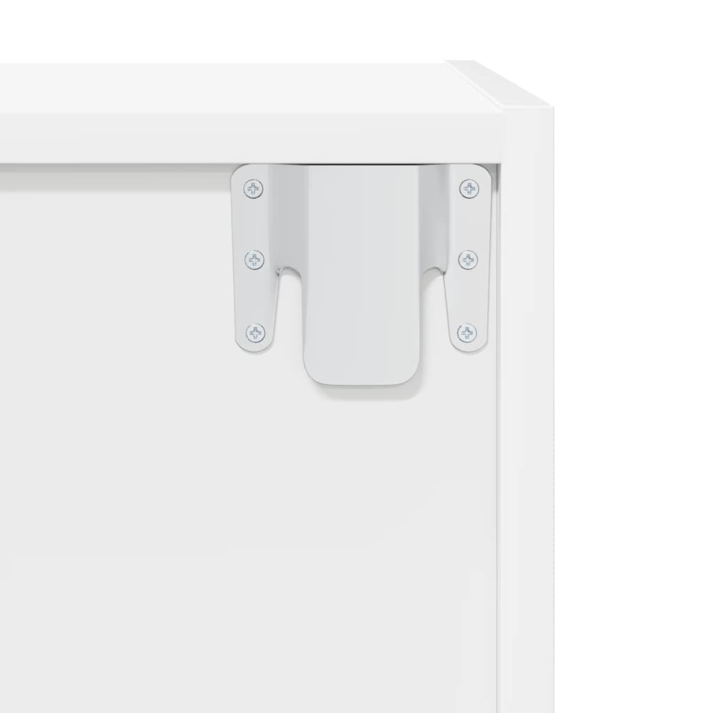 Armário de parede para TV derivados de madeira branco