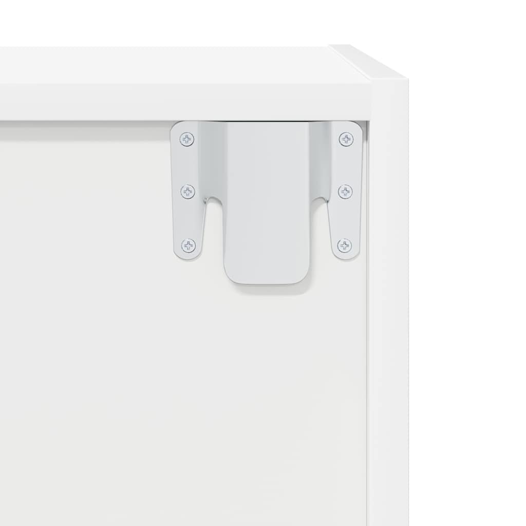 Armário de parede para TV derivados de madeira branco