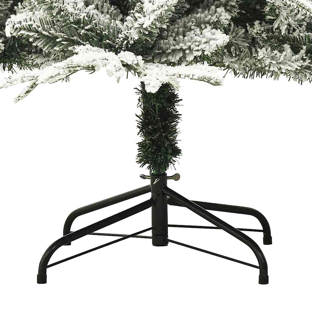 Árvore de Natal artificial com neve 180 cm PVC e PE verde