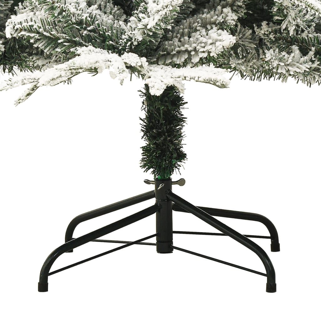 Árvore de Natal artificial com neve 240 cm PVC e PE verde