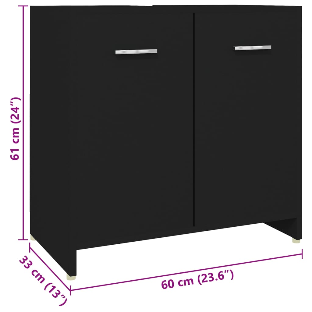 4 pcs conjunto de móveis de casa de banho branco brilhante