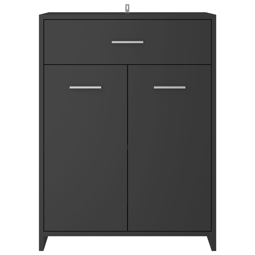 4 pcs conjunto de móveis de casa de banho branco brilhante